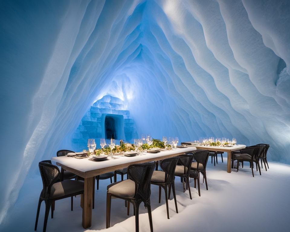 Zweedse keuken in het Icehotel