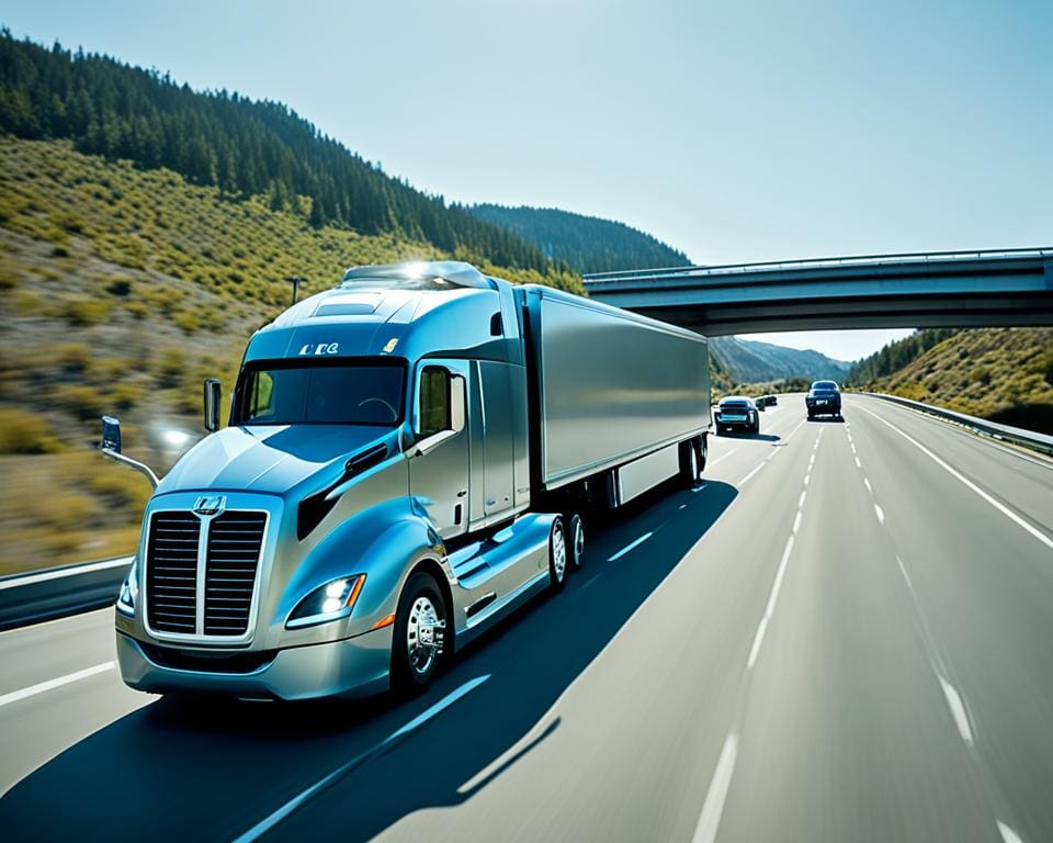 Intelligente transportoplossingen en truckcamera's