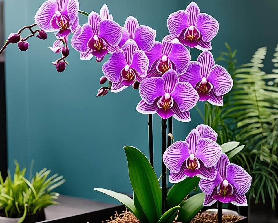 Luchtwortels orchidee