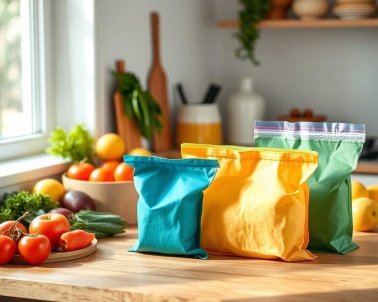 Herbruikbare boterhamzakjes voor plasticvrije lunches