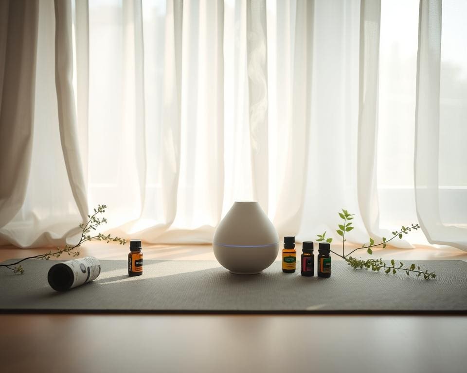 Ontspan en laad op met aromatherapie en yoga-oefeningen