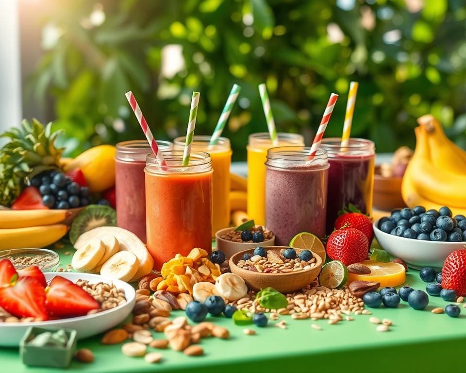 Verhoog je energieniveau met gezonde snacks en smoothies