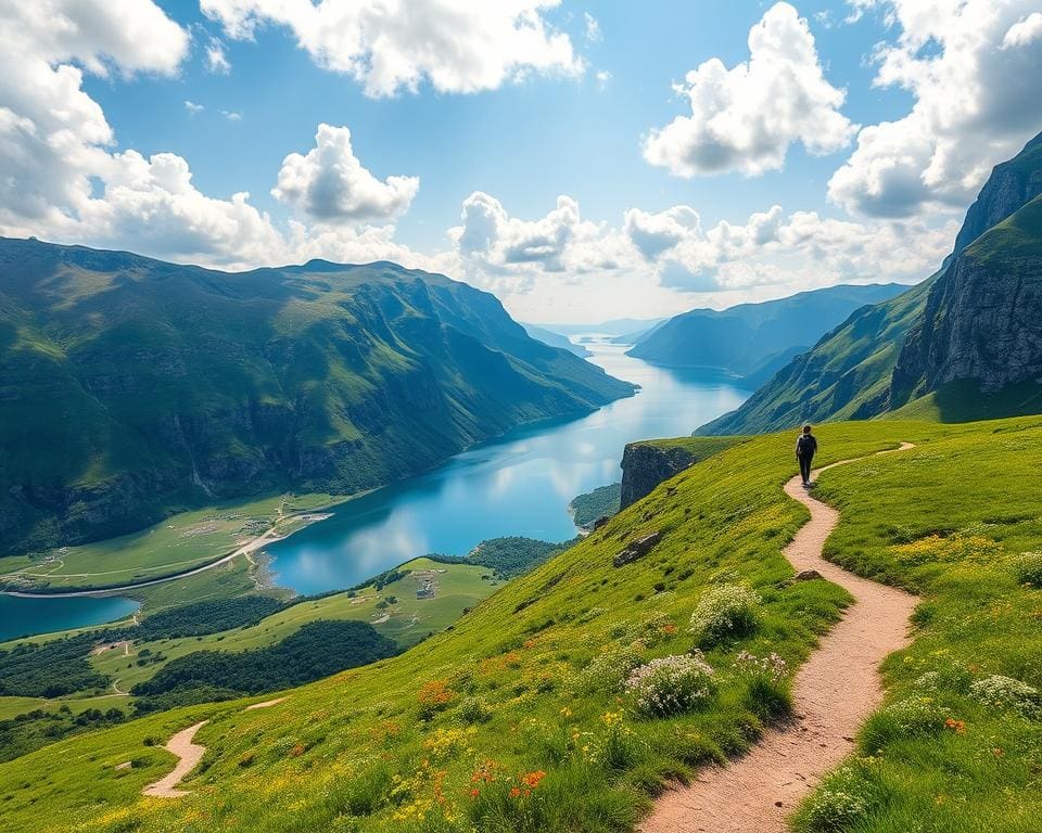 Natuurwandelingen langs de fjorden van Noorwegen