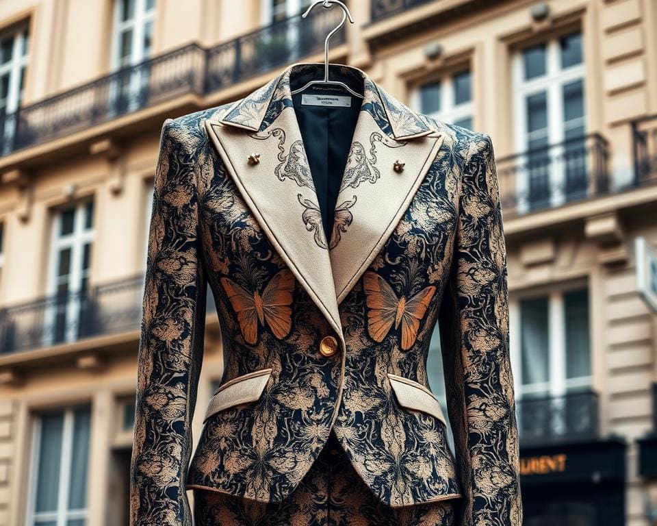 Saint Laurent geschiedenis vlinderblazer