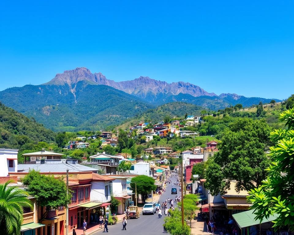 Andesgebergte en lokale cultuur in Medellín