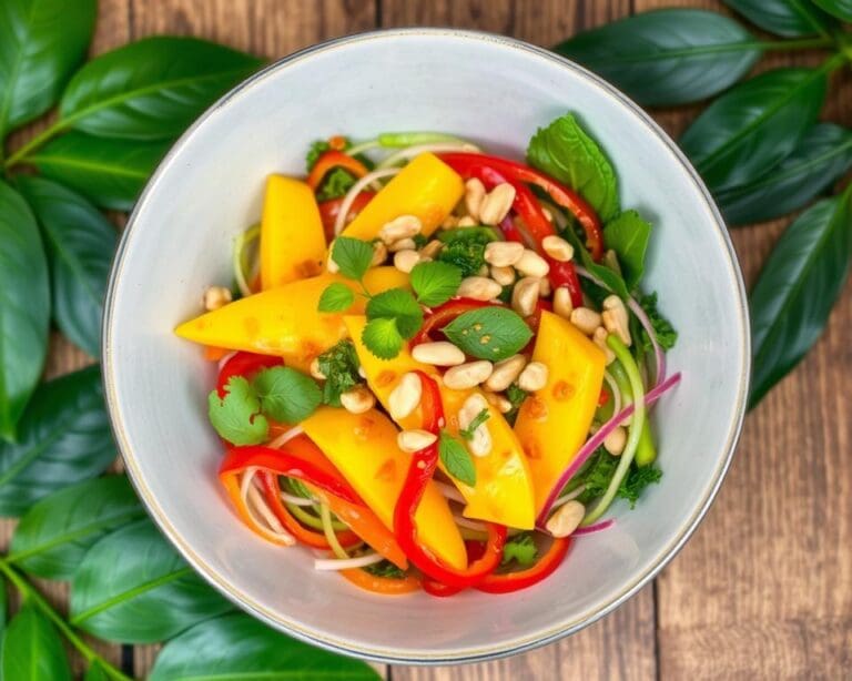 Thaise salade met mango en chili-limoensaus