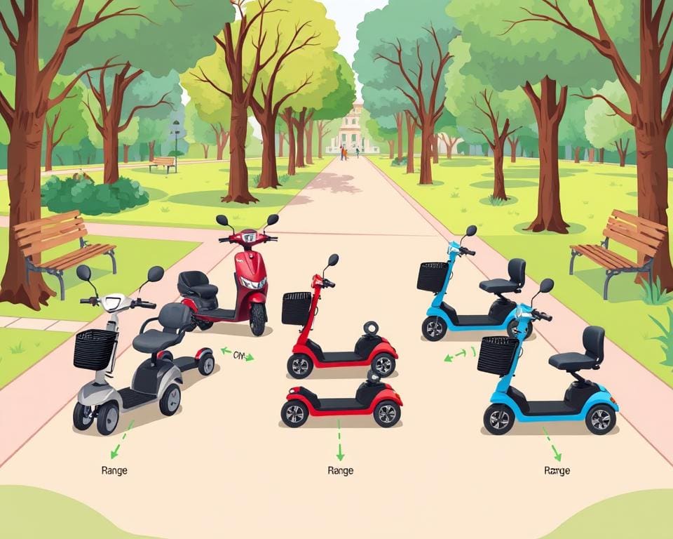 soorten scootmobielen en actieradius