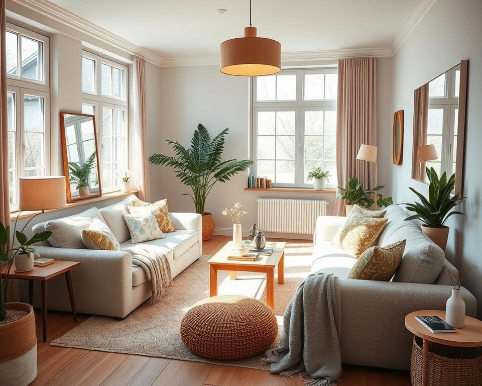 Hoe maak je een compacte woonkamer gezellig?