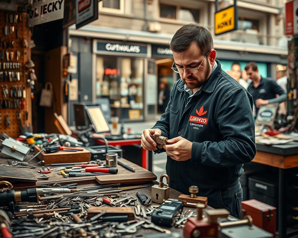 Waar werkt Slotenmaker Lorenzo allemaal?