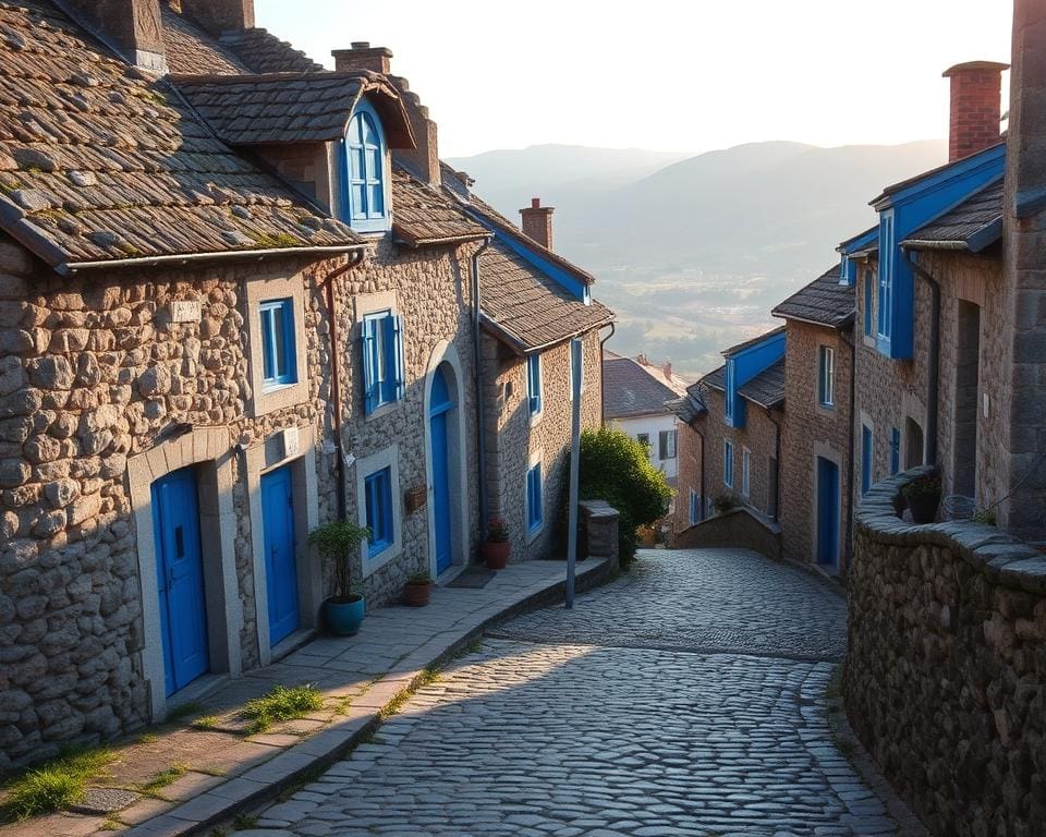Blauwe accenten in Piódão