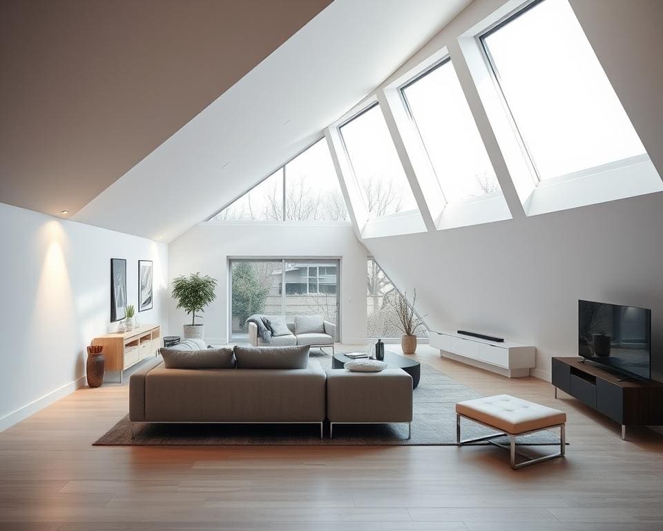 Hoe richt je een huis in met veel schuine wanden?