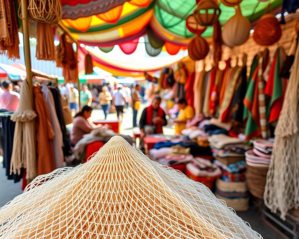 Waarvoor wordt neteldoek op markten verkocht?