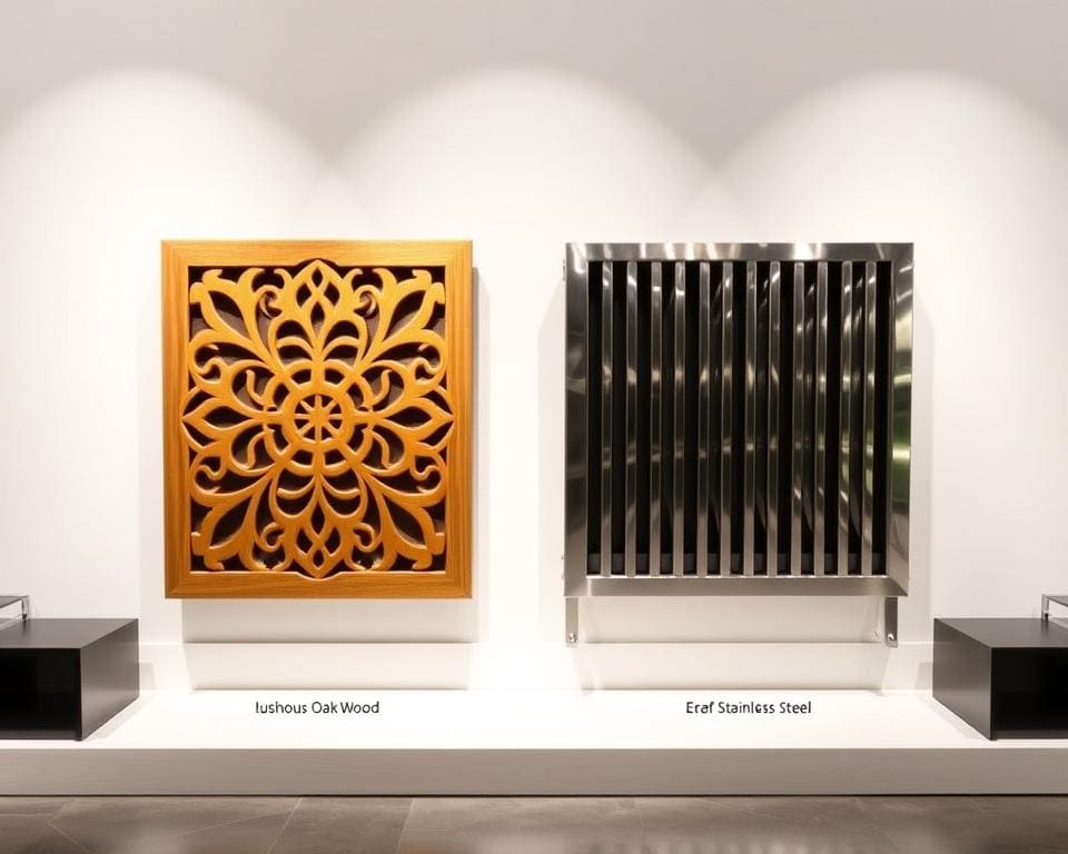 Wat is het verschil tussen houten en metalen radiatorombouw?