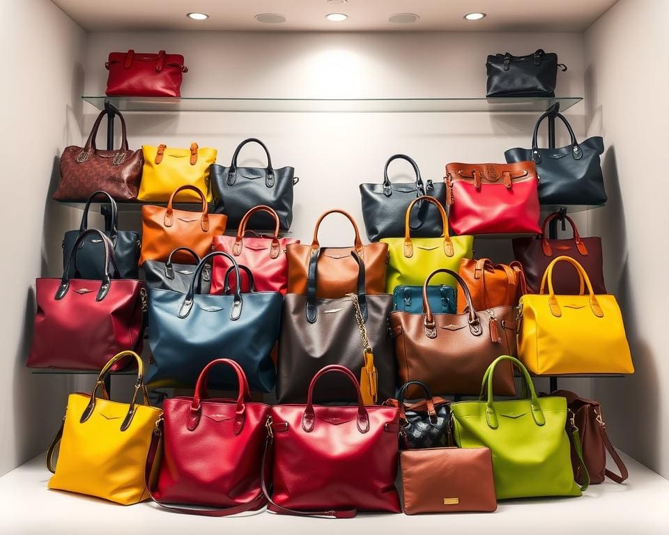 Welke kleuren domineren bij tassen?