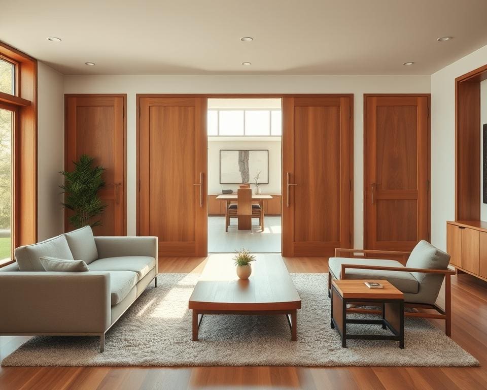 interieurtrends houten deuren moderne meubels