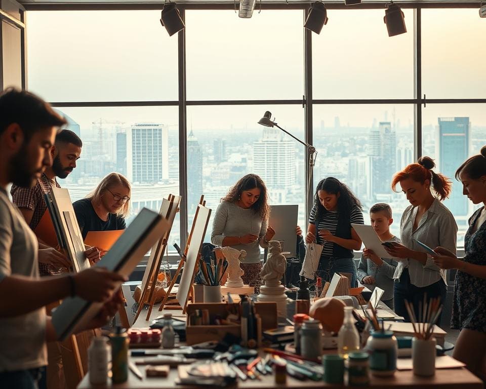 ontwikkeling van vaardigheden in de creatieve sector