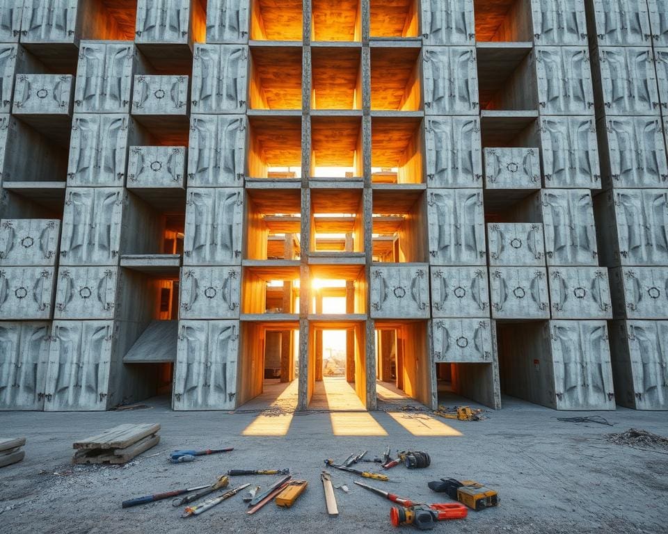 Hoe werk je met fabrieksmatige elementen in betonbouw?