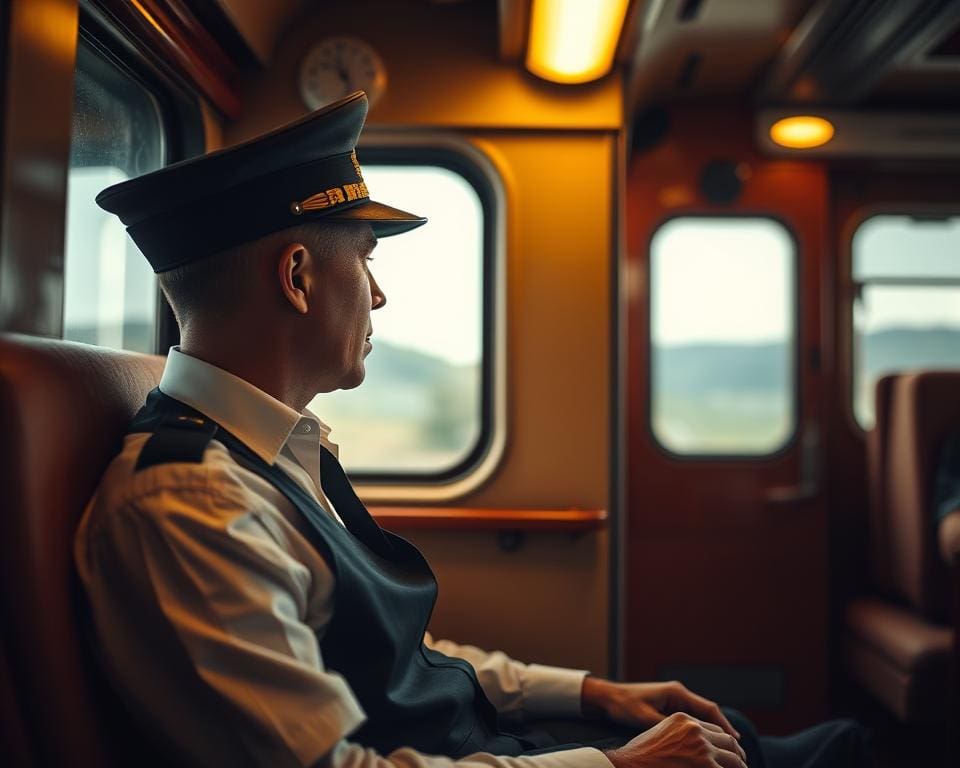 Wat doet een treinconducteur op lange trajecten?