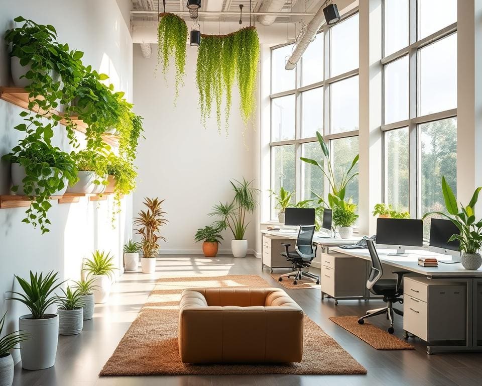 groen kantoor interieur
