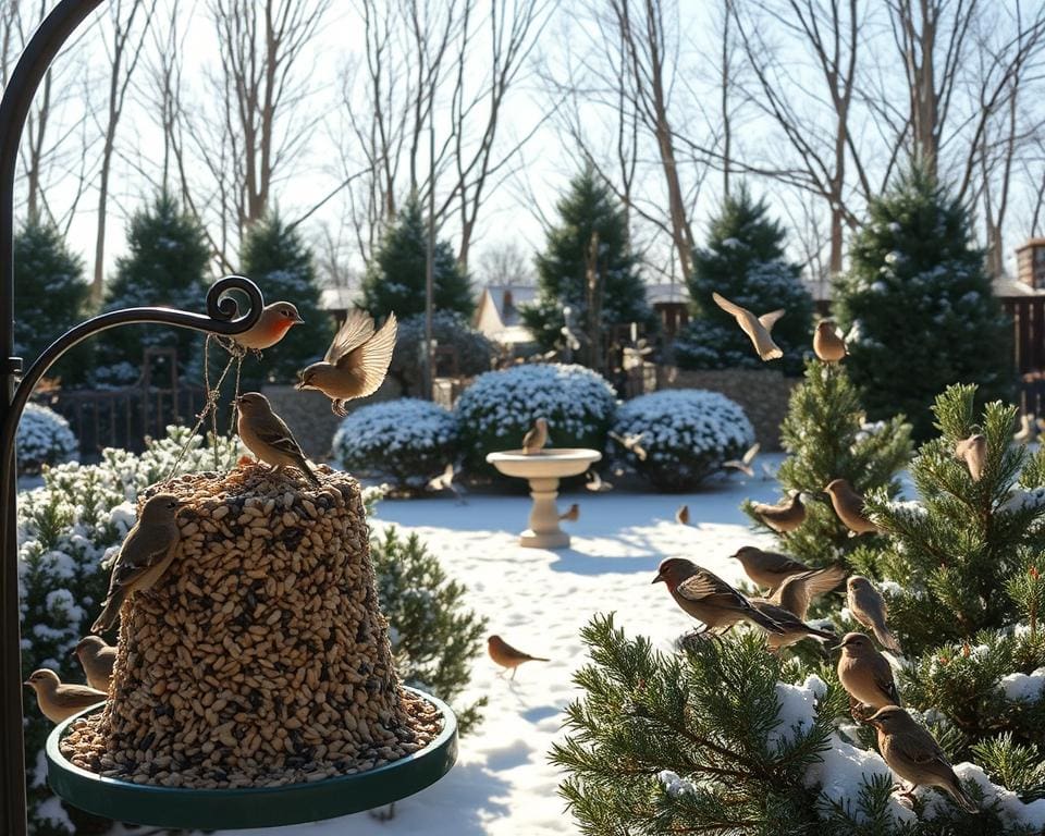 Hoe hou je vogels in de winter in je tuin?