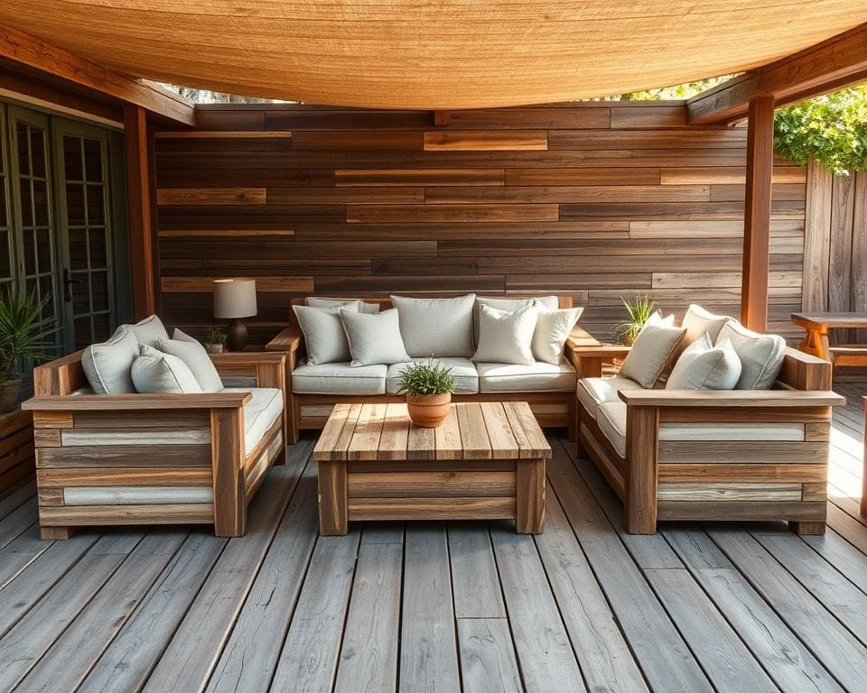 Kan je met steigerhout een loungeset maken?