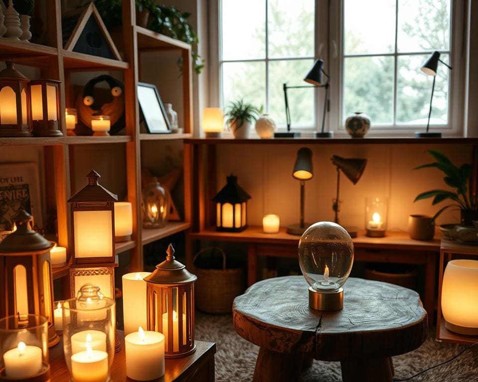 Milieuvriendelijke lampen zonder stroom