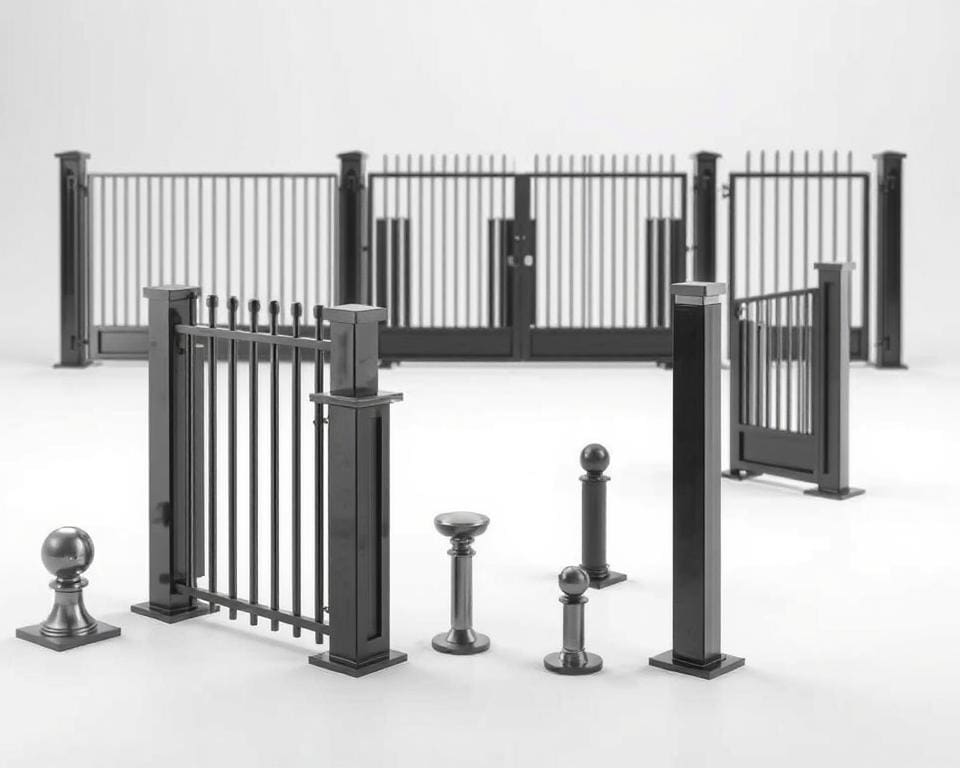 Wat zijn de topaccessoires voor een Nylofor 3D hekwerk?
