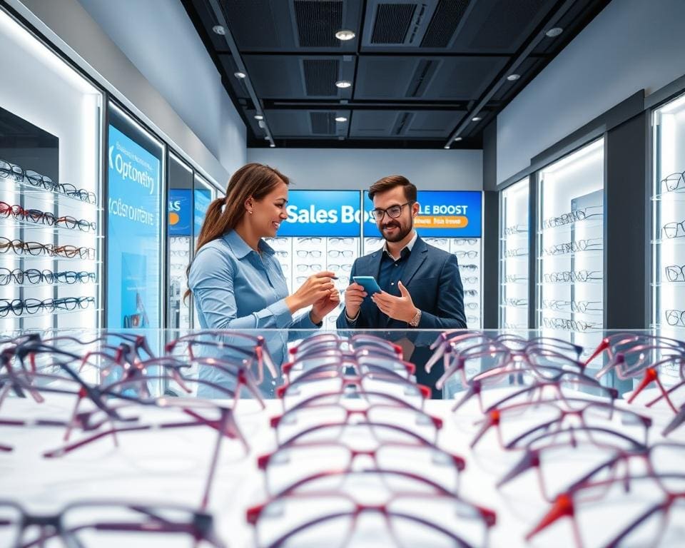 verkoopverhoging optiekzaak