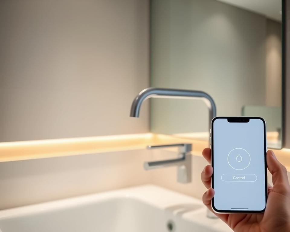 Kraan bedienen met smartphone