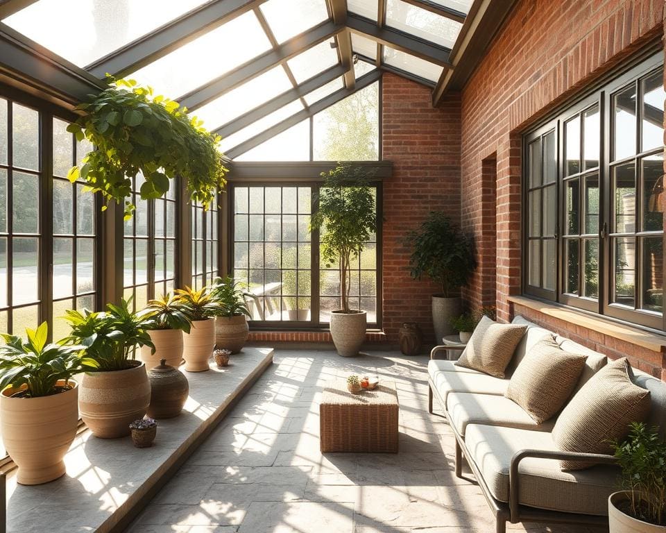 natuurlijke verlichting in loggia