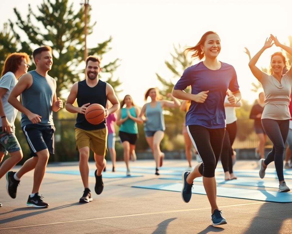 plezier in sporten