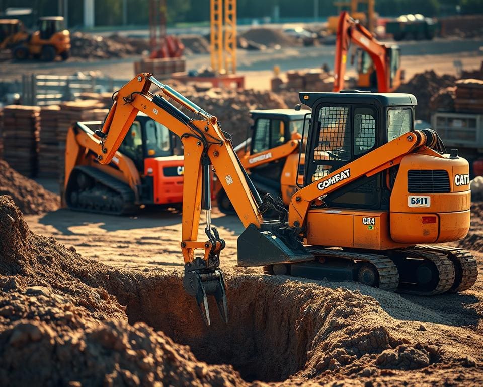Efficiënt werken met compacte bouwmachines