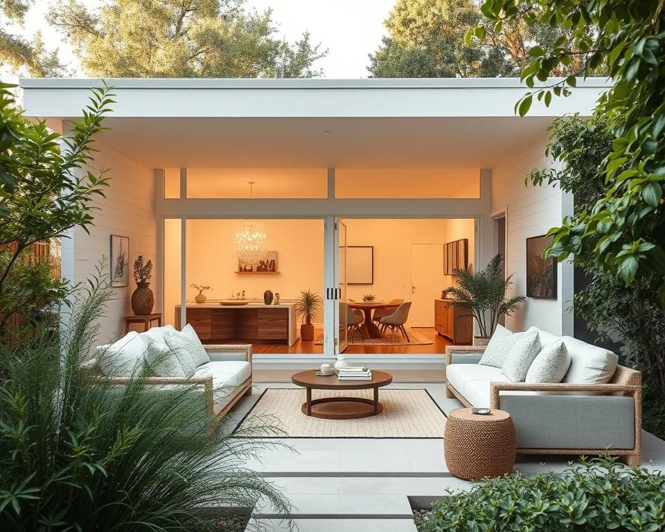 Wat maakt een minimalistisch huis nog steeds warm?