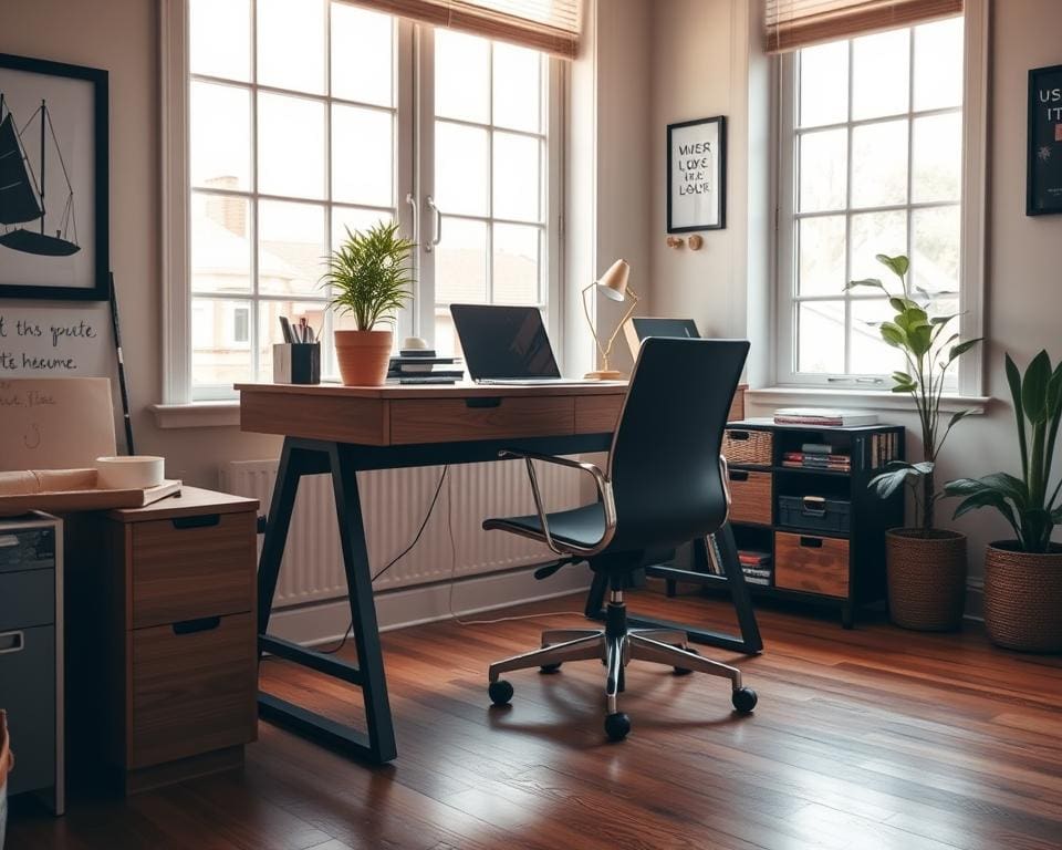 Hoe richt je een thuiskantoor praktisch in?