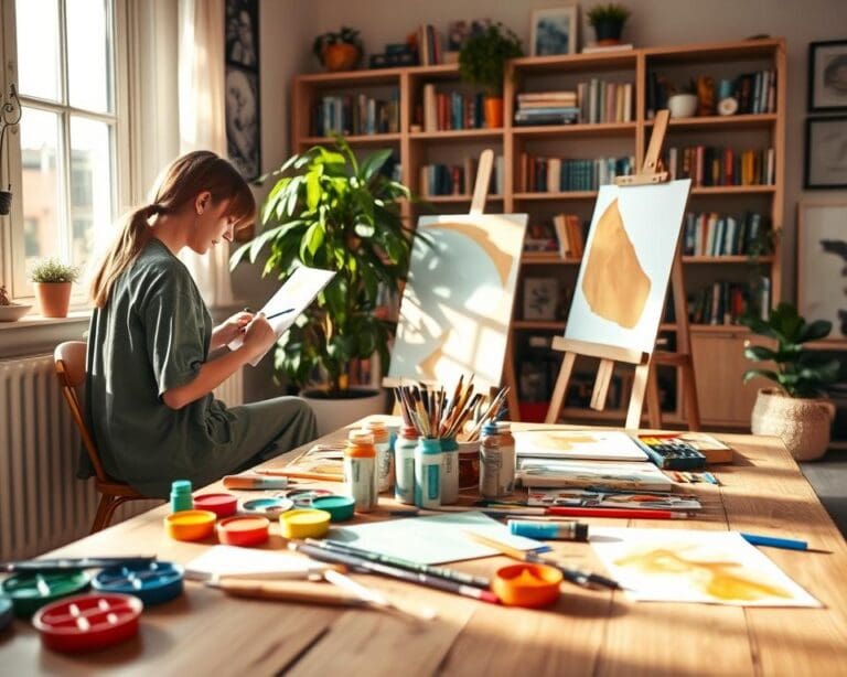 Waarom werkt een creatieve hobby ontspannend?