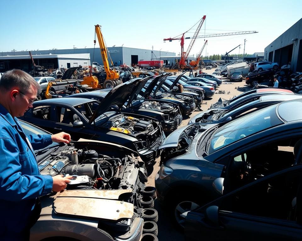 Wat gebeurt er bij een professionele autosloperij?