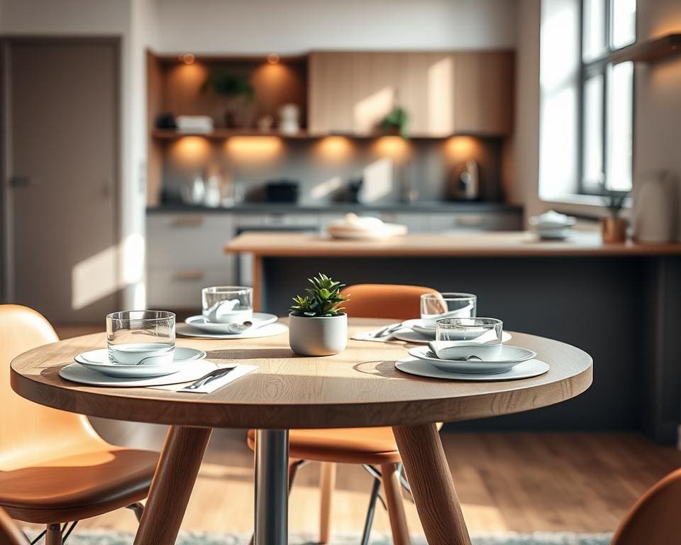 Wat maakt een eettafel geschikt voor kleine ruimtes?