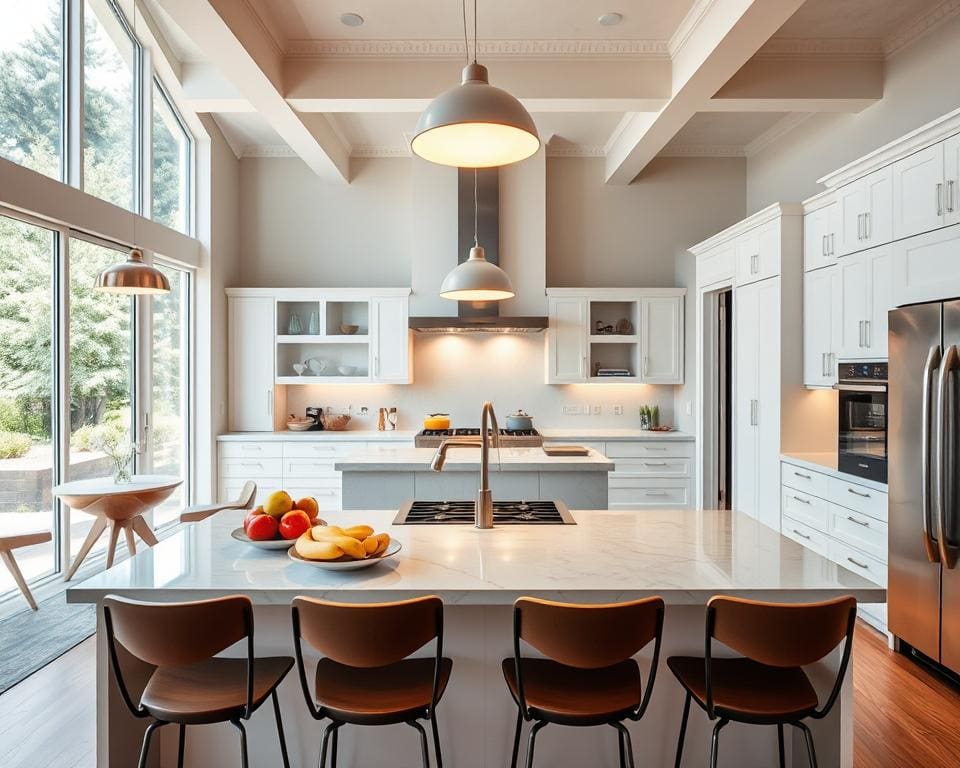 Wat maakt een open keuken functioneel?