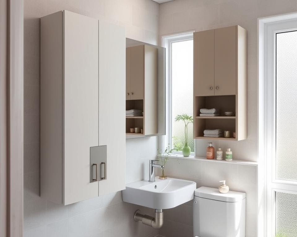 Badkamerkasten voor kleine ruimtes