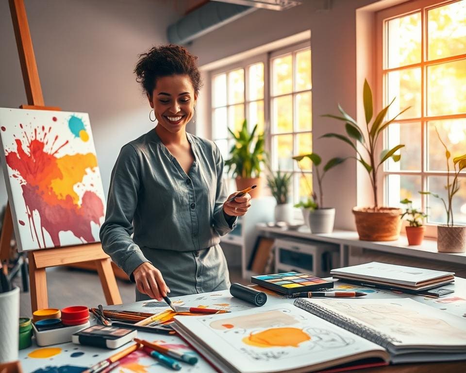 Hoe helpt creativiteit bij stressvermindering?