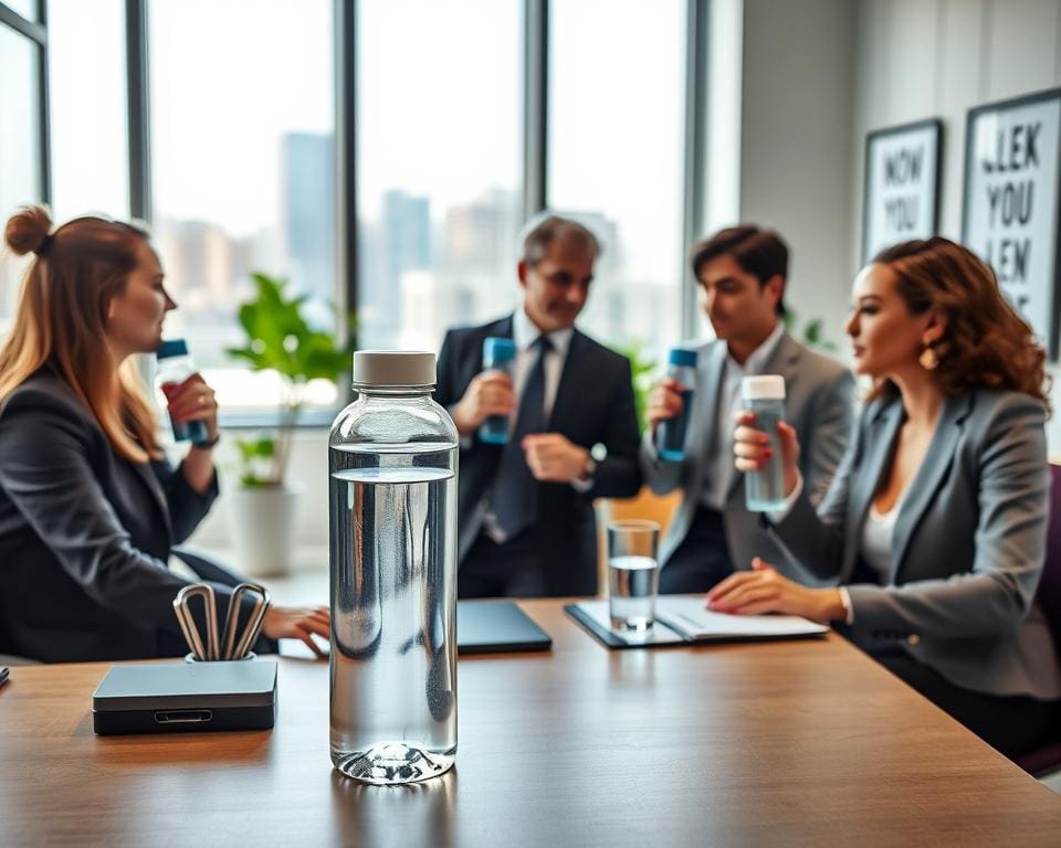 Hoe drink je voldoende water op een werkdag?