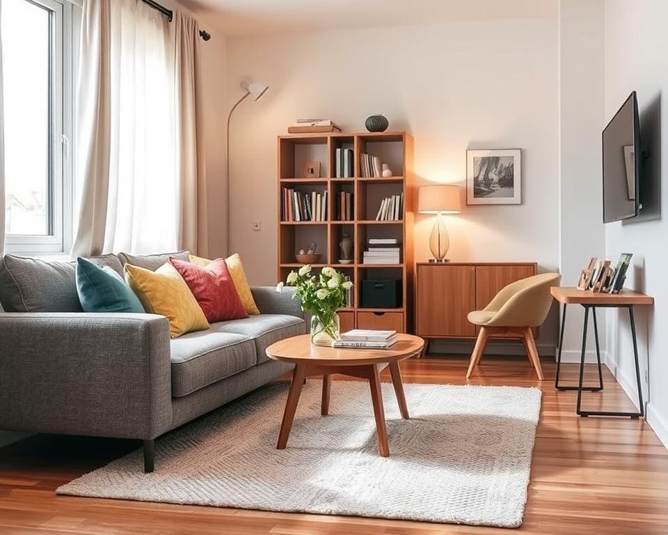 kleine woonkamer inrichten