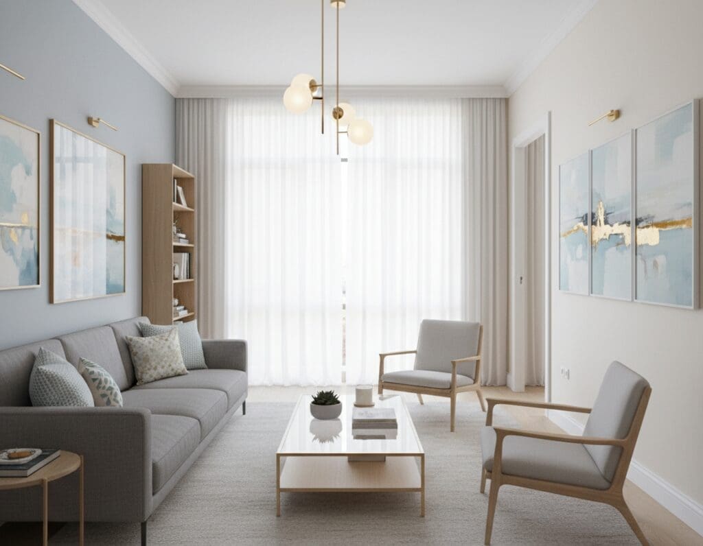 smalle woonkamer inrichten