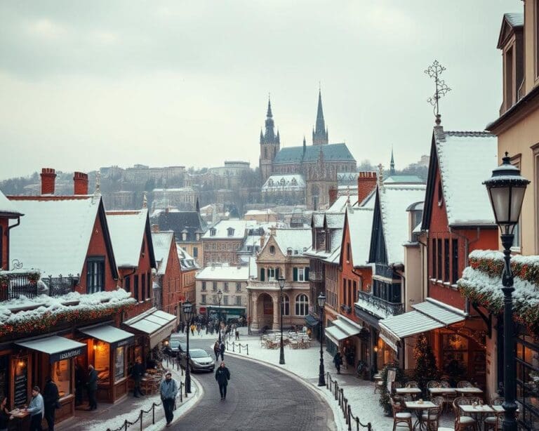 Europese steden in de winter